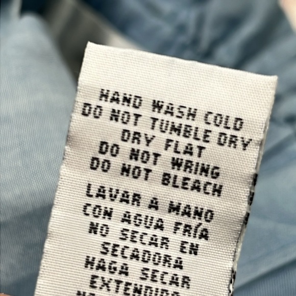 THREAD & SUPPLY Paper Bag Belt Waist Wide Leg Slouch Beach Demin Chambray pant S - Picture 14 of 16